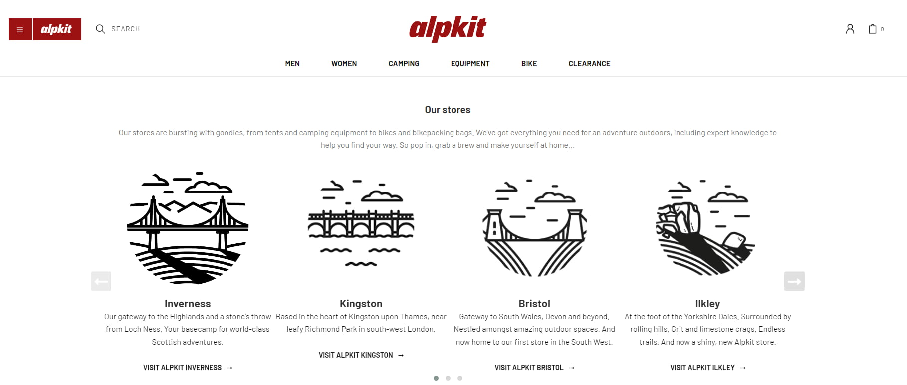 Alpkit’s website